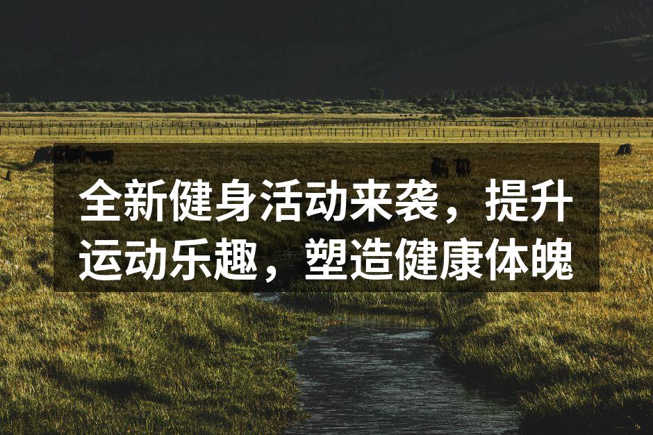 全新健身活动来袭，提升运动乐趣，塑造健康体魄